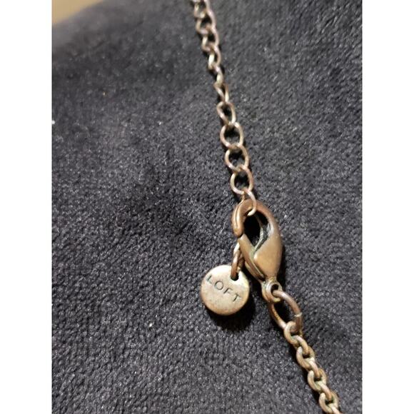 Loft Womens Fashion Floral Crystal Stone Necklace Jewelry with Lobster Clasp - Picture 6 of 6